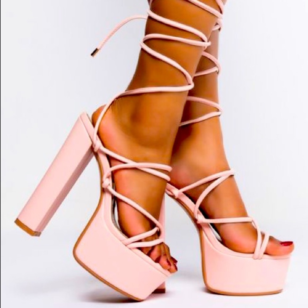 AZALEA WANG WILD CHILD CHUNKY SANDAL IN PINK